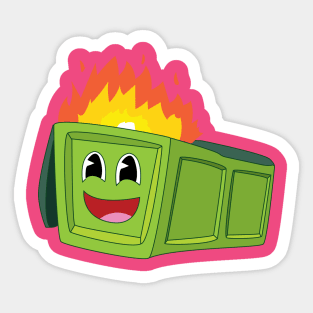 Burn Bright Dumpster Fire Sticker